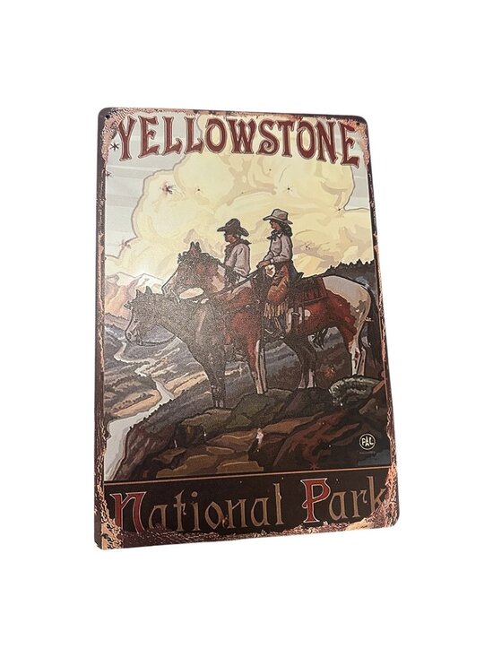 No Brand Other - Yellowstone National Park Metal Sign 8x12 Tin Wall Decor Rustic Cabin Vintage